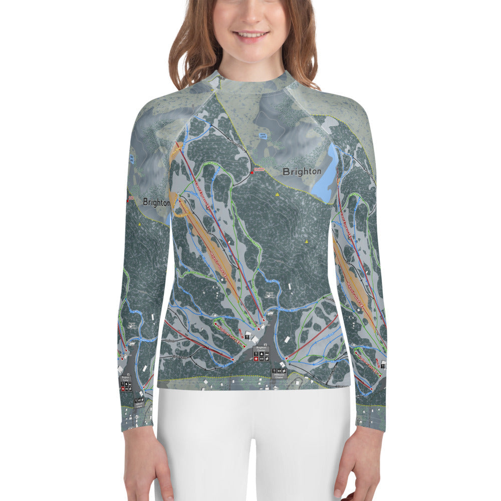 Brighton, Utah Ski Trail Map Youth Layers