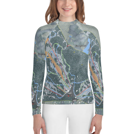 Brighton, Utah Ski Trail Map Youth Layers - Powderaddicts