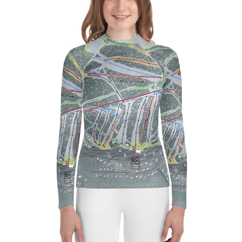 Holiday Valley, New York  Ski Trail Map Youth Layers