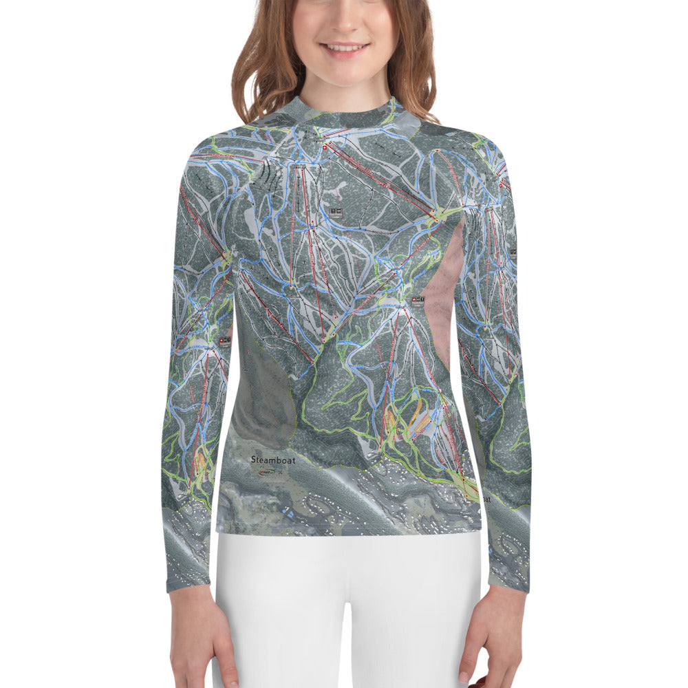 Steamboat, Colorado Ski Trail Map Youth Layers - Powderaddicts