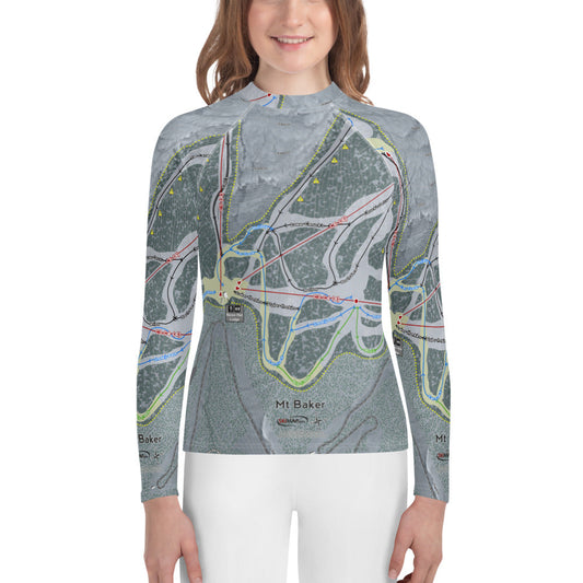 Mt. Baker, Washington Ski Trail Map Youth Layers