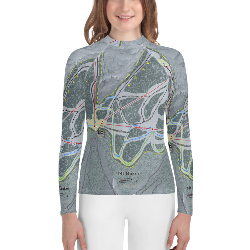 Mt. Baker, Washington Ski Trail Map Youth Layers