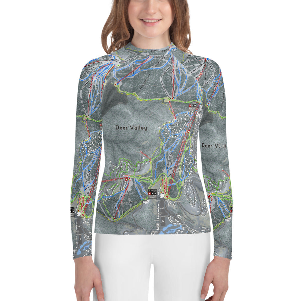 Deer Valley, Utah Ski Trail Map Youth Layers