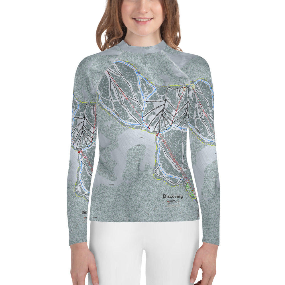 Discovery, Montana Ski Trail Map Youth Layers - Powderaddicts