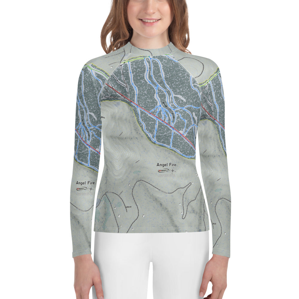 Angel Fire, New Mexico Ski Trail Map Youth Layers