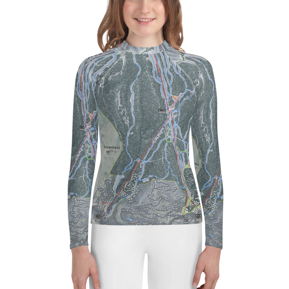 Snowmass, Colorado Ski Trail Map Youth Layers