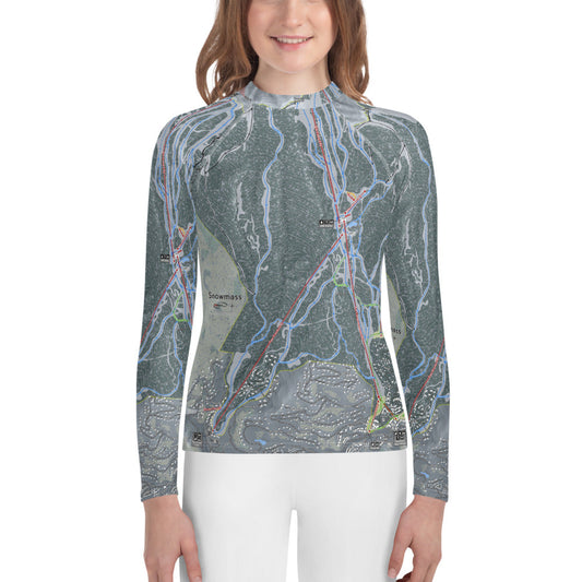 Snowmass, Colorado Ski Trail Map Youth Layers