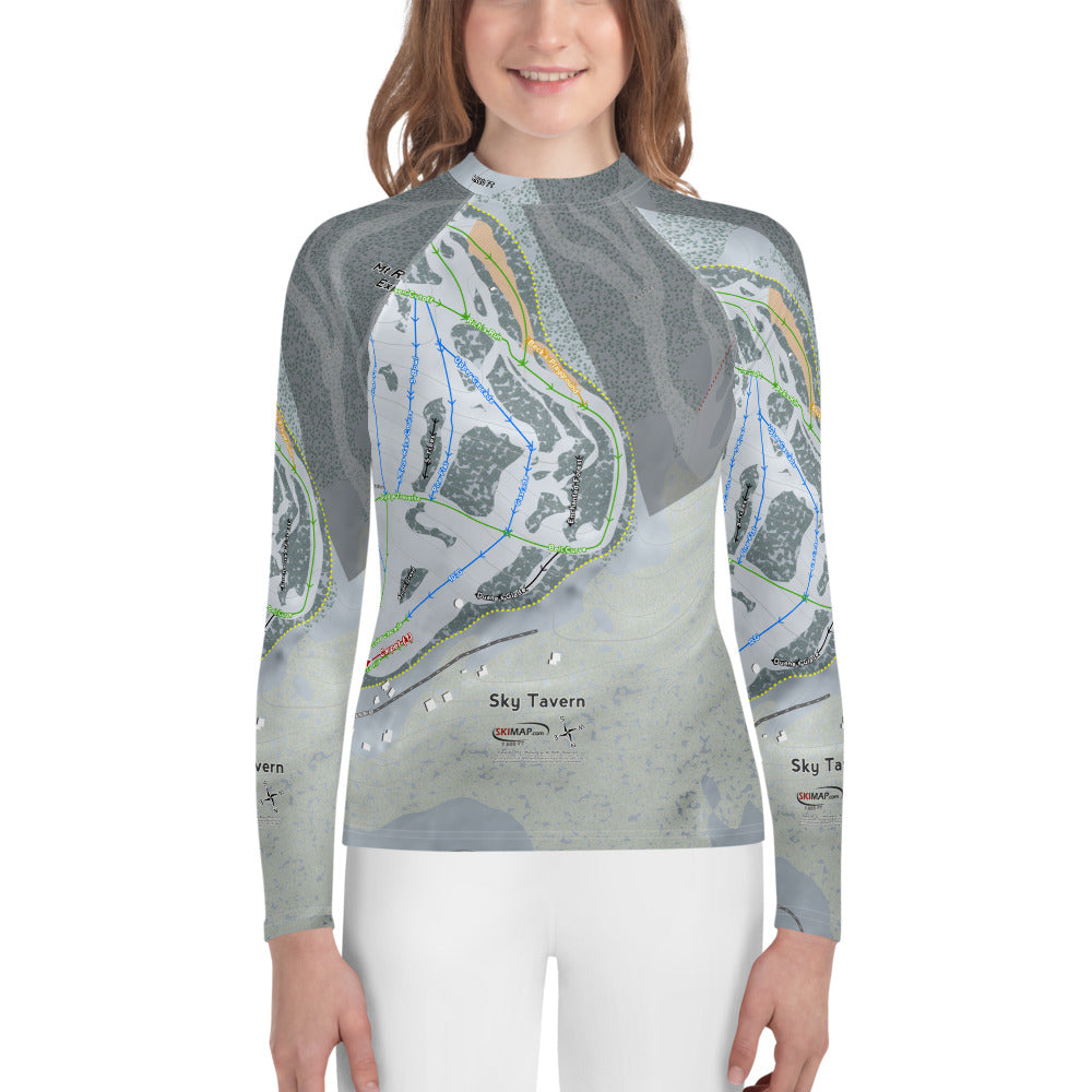 Sky Tavern, Nevada Ski Trail Map Youth Layers