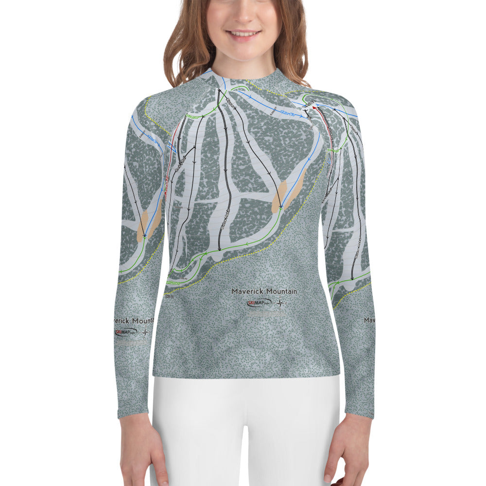 Maverick, Montana Ski Trail Map Youth Layers