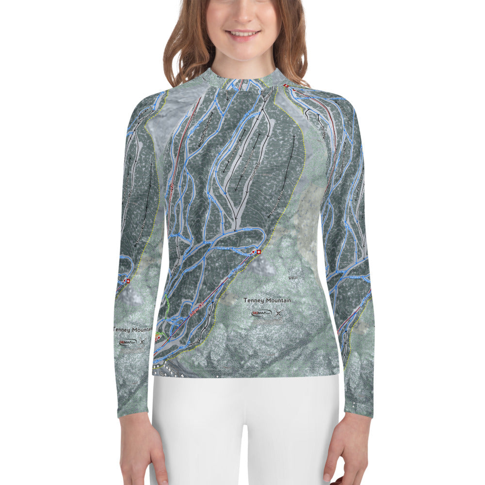 Tenney Mountain, New Hampshire Ski Trail Map Youth Layers
