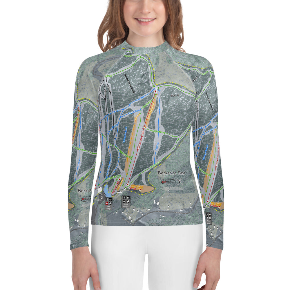 Berkshire East, Massachusetts Ski Trail Map Youth Layers