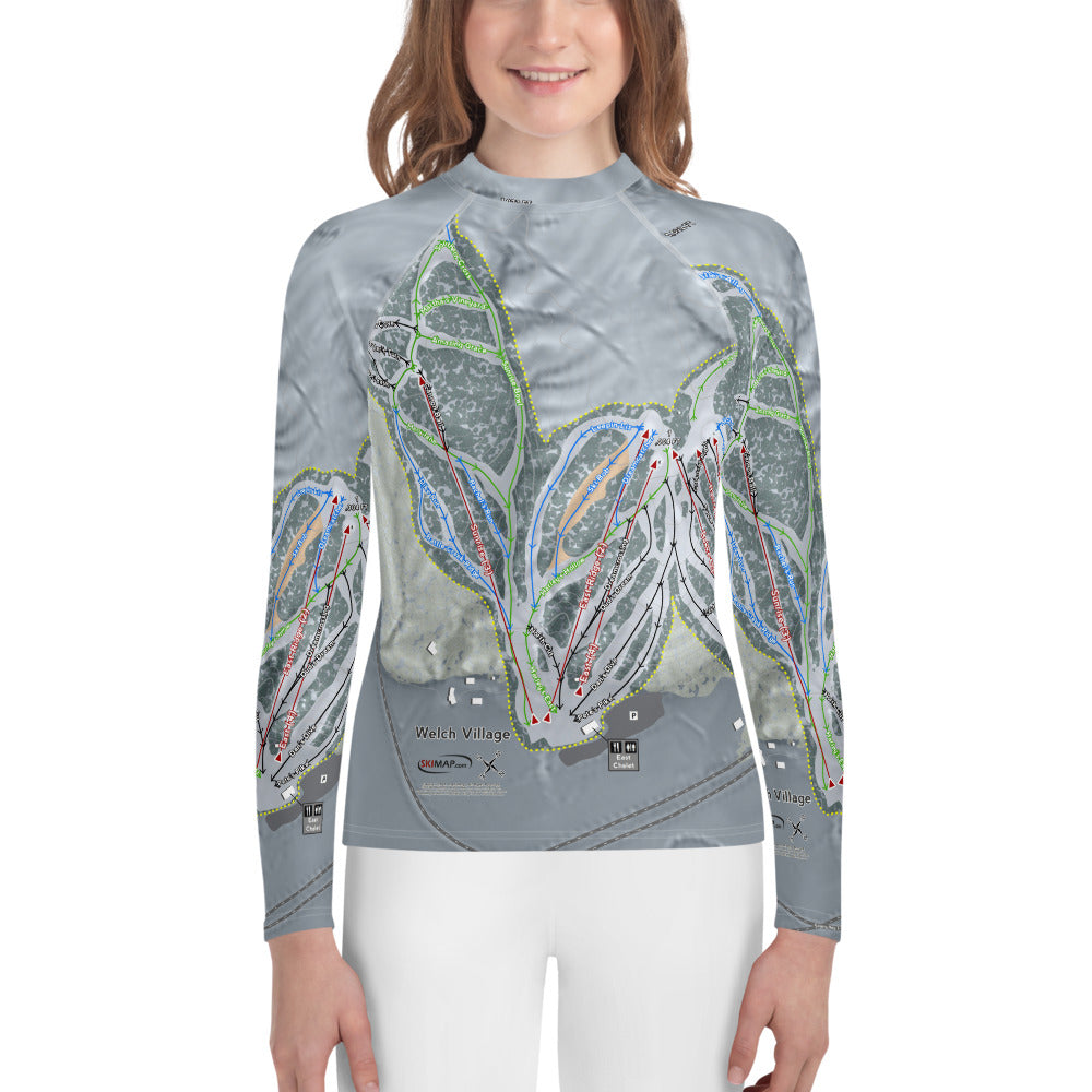 Welch Village, Minnesota Ski Trail Map Youth Layers