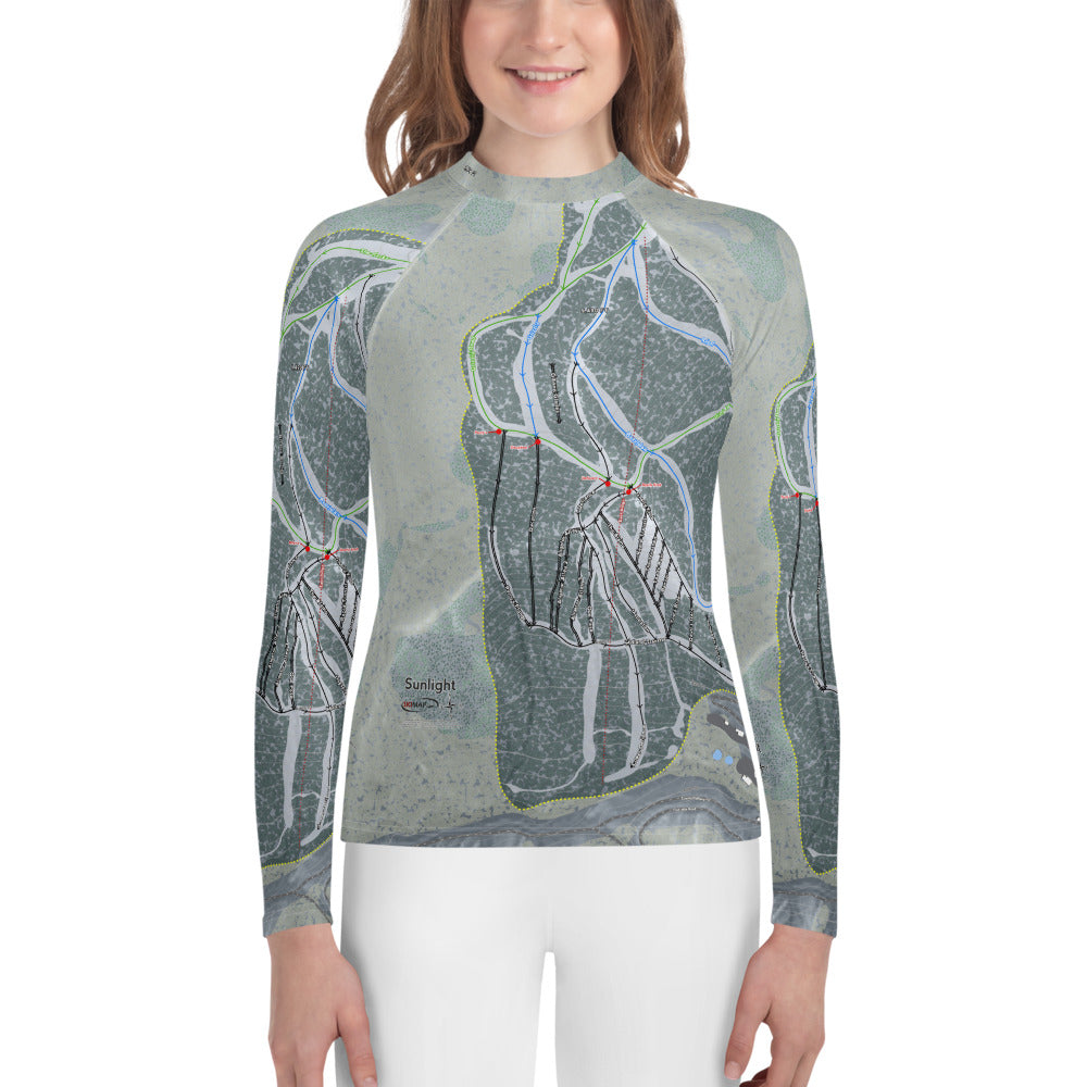 Sunlight Mountain Resort, Colorado Ski Trail Map Youth Layers