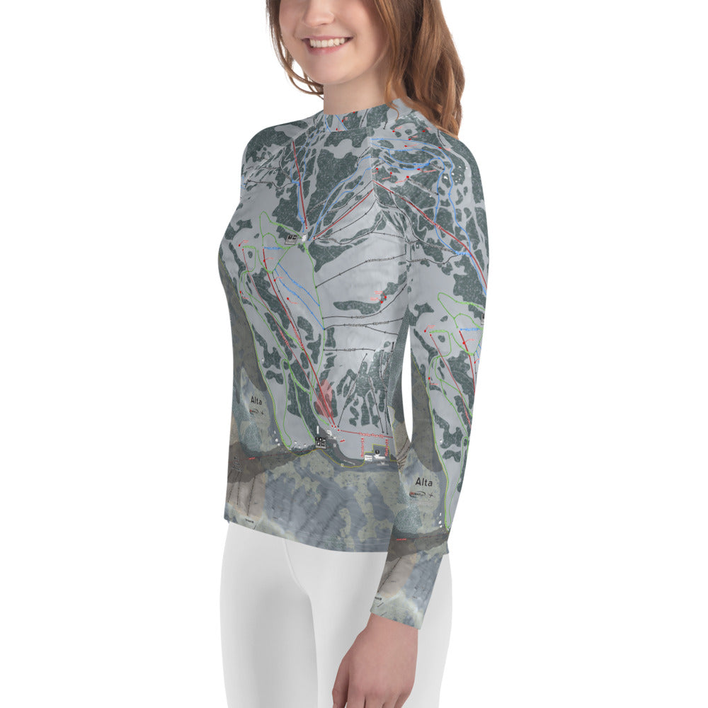 Alta, Utah Ski Trail Map - Youth Layers