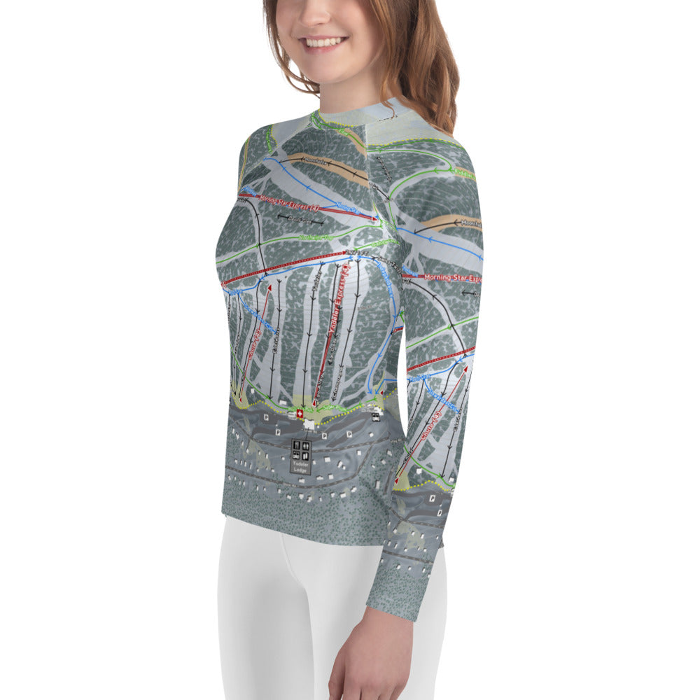 Holiday Valley, New York  Ski Trail Map Youth Layers