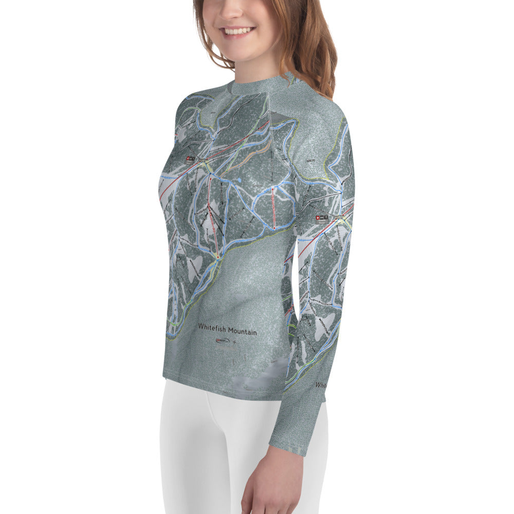 Whitefish Mountain, Montana Ski Trail Map Youth Layers