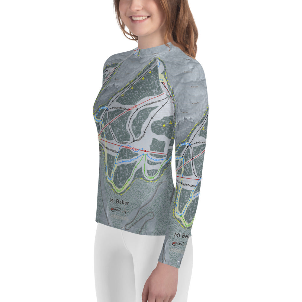 Mt. Baker, Washington Ski Trail Map Youth Layers