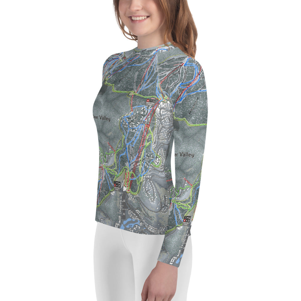Deer Valley, Utah Ski Trail Map Youth Layers