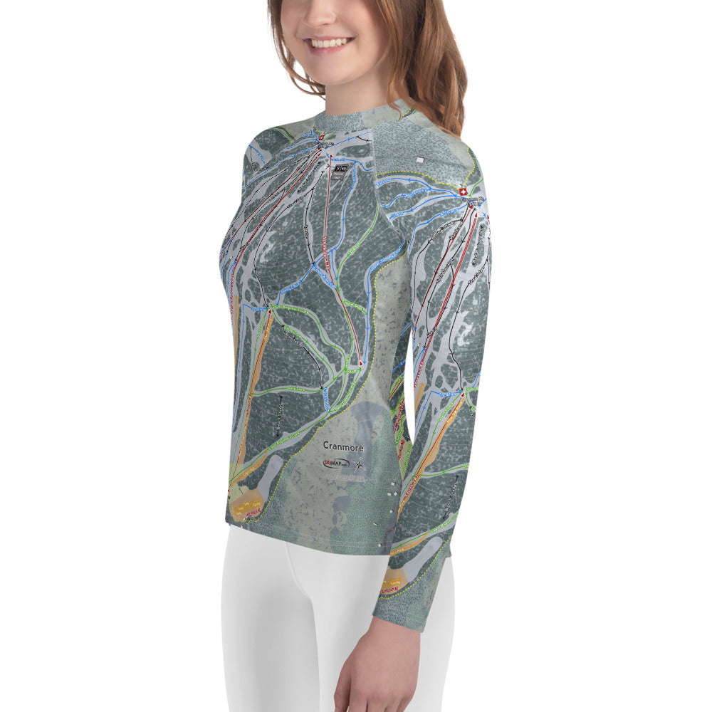 Cranmore Mountain, New Hampshire Ski Trail Map Youth Layers