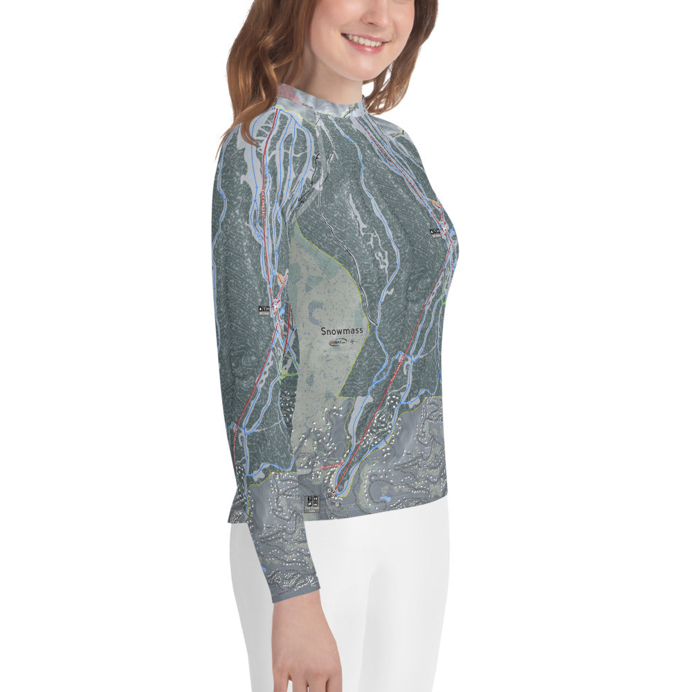 Snowmass, Colorado Ski Trail Map Youth Layers
