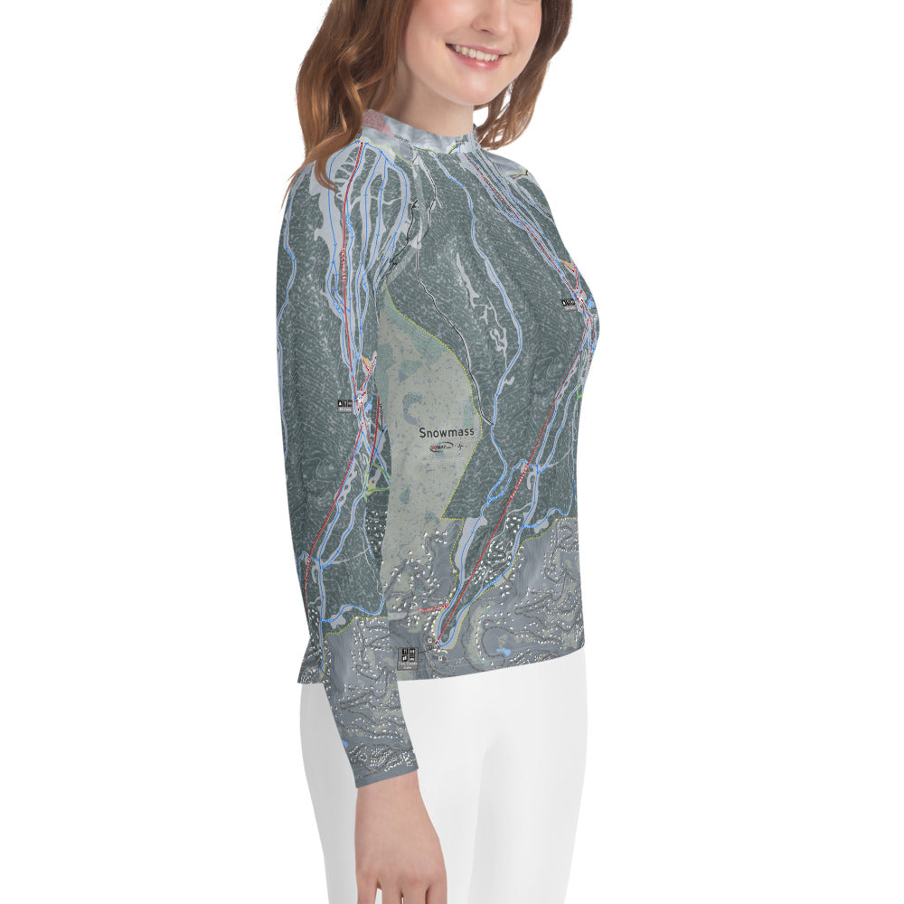 Snowmass, Colorado Ski Trail Map Youth Layers