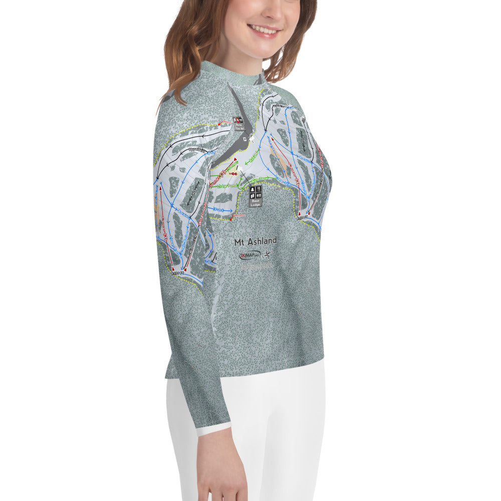 Mt. Ashland, Oregon Ski Trail Map Youth Layers