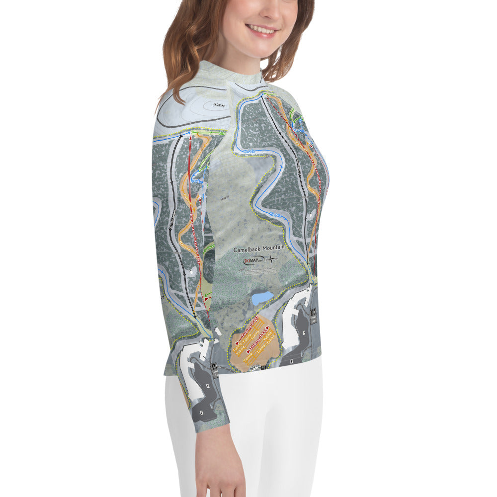 Camelback Mountain, Pennsylvania Ski Trail Map Youth Layers