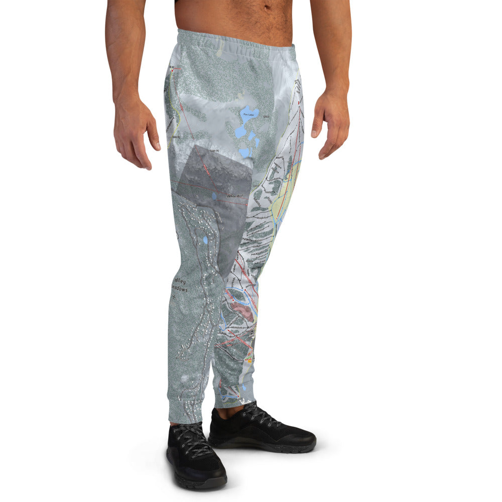 Alpine Squaw/Meadows, California Ski Trail Map Men&#39;s Mid-Layer - Powderaddicts