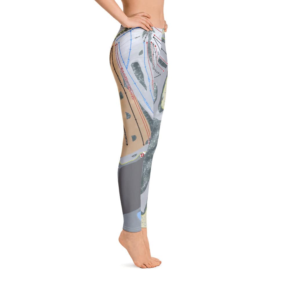 Alpine Valley, Michigan Ski Trail Map Women&#39;s Base Layer Bottom - Powderaddicts