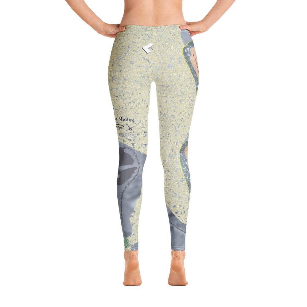 Alpine Valley, Ohio Ski Trail Map Women&#39;s Base Layer Bottom - Powderaddicts