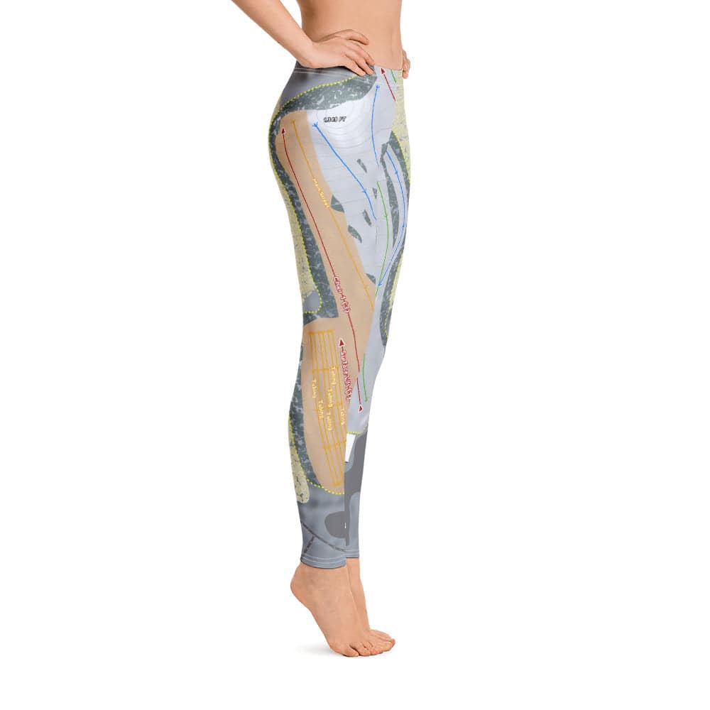 Alpine Valley, Ohio Ski Trail Map Women's Base Layer Bottom - Powderaddicts