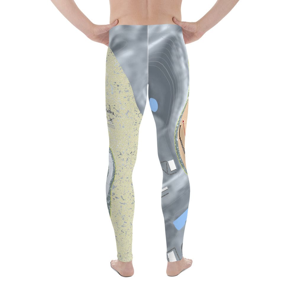 Alpine Valley, Wisconsin Ski Trail Map Men's Base Layer Bottom - Powderaddicts