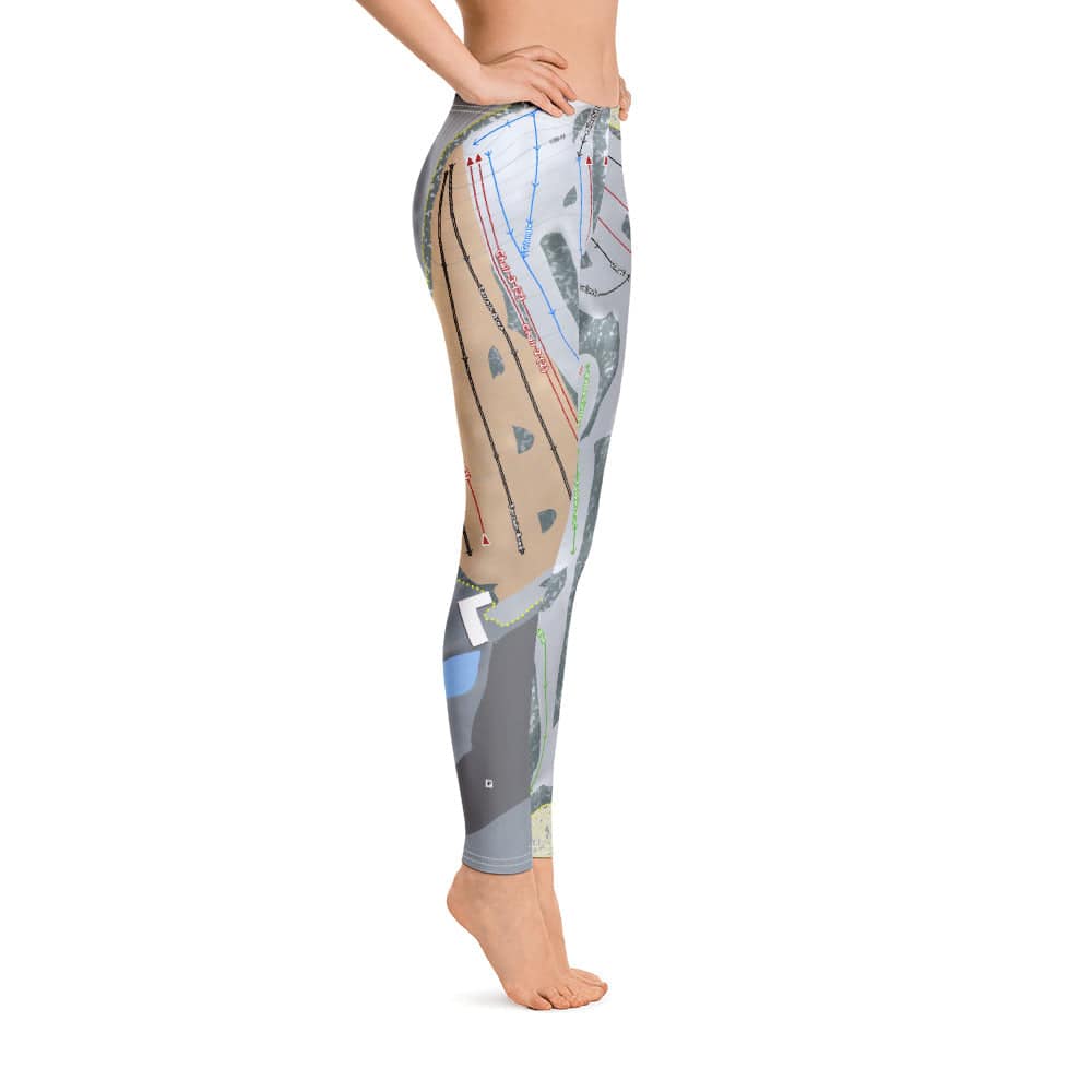 Alpine Valley, Wisconsin Ski Trail Map Women's Base Layer Bottom - Powderaddicts