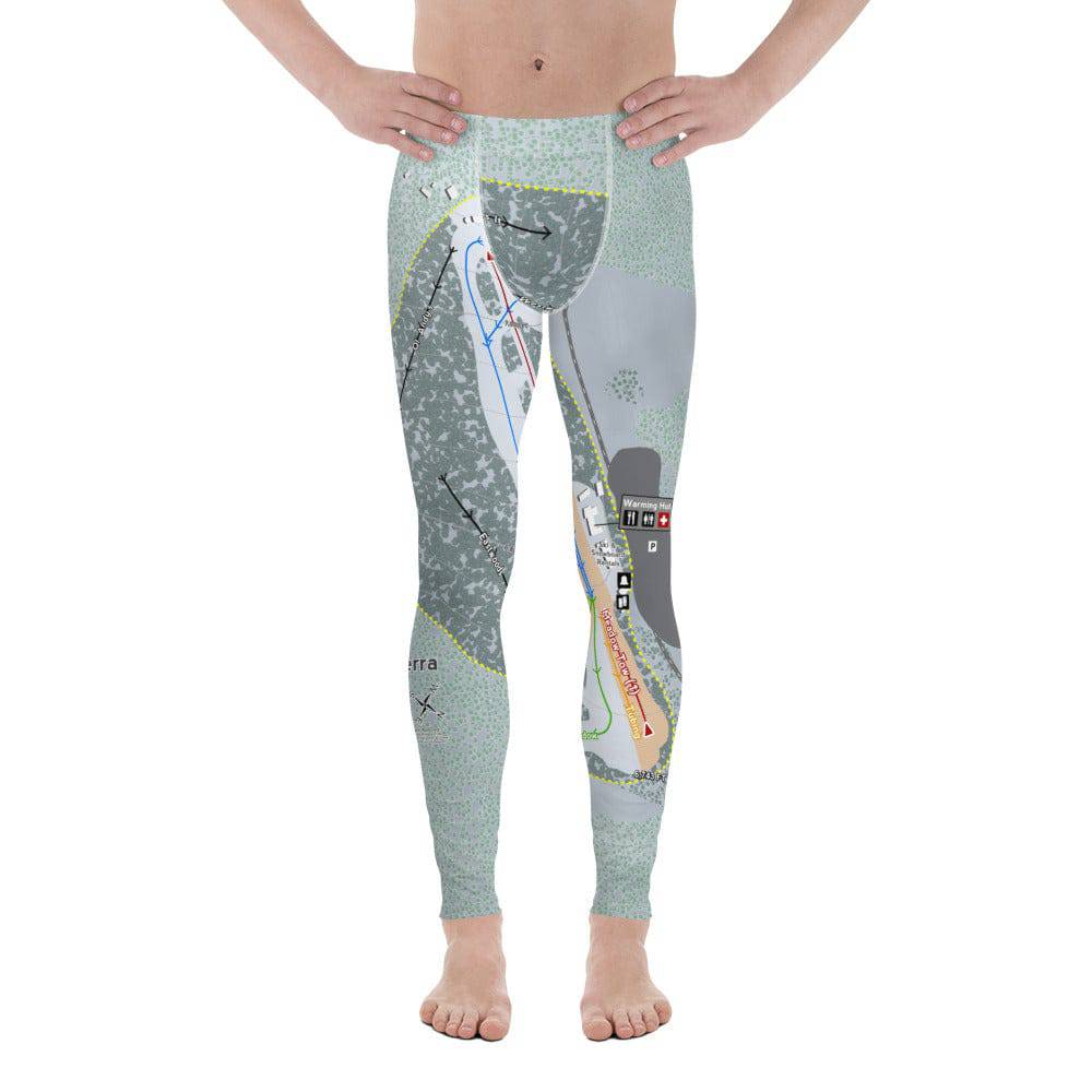Alta Sierra, California Ski Trail Map Men's Base Layer Bottom