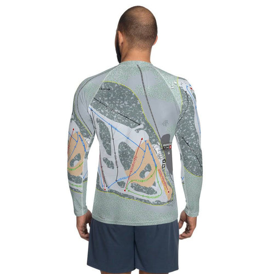 Alta Sierra, California Ski Trail Map Men's Base Layer Top - Powderaddicts