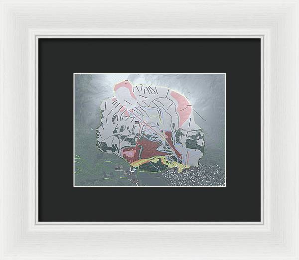 Alyeska Ski Trail Map - Framed Print - Powderaddicts