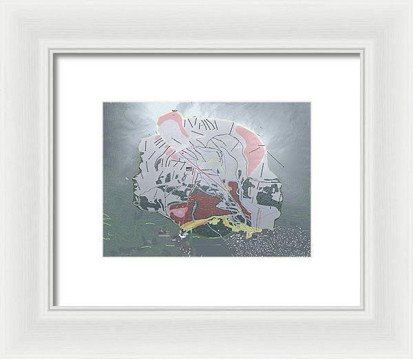 Alyeska Ski Trail Map - Framed Print - Powderaddicts