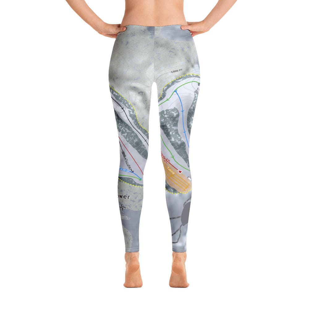 Andes Tower, Minnesota Ski Trail Map Women's Base Layer Bottom - Powderaddicts