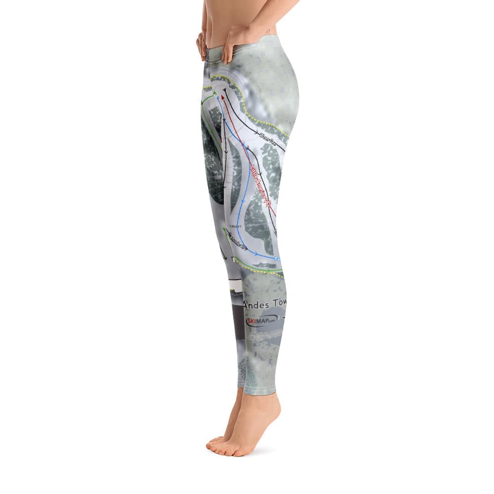 Andes Tower, Minnesota Ski Trail Map Women's Base Layer Bottom - Powderaddicts