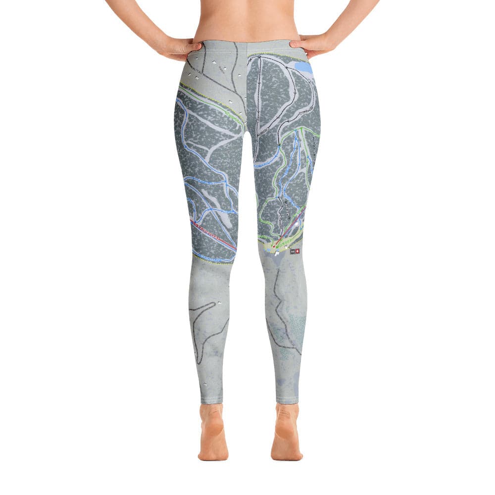 Angel Fire, New Mexico Ski Trail Map Women's Base Layer Bottom - Powderaddicts