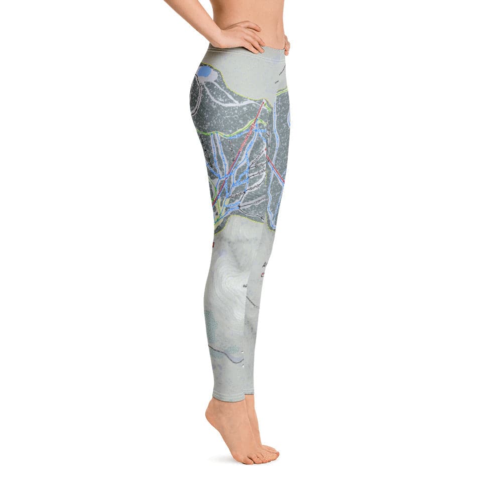 Angel Fire, New Mexico Ski Trail Map Women's Base Layer Bottom - Powderaddicts