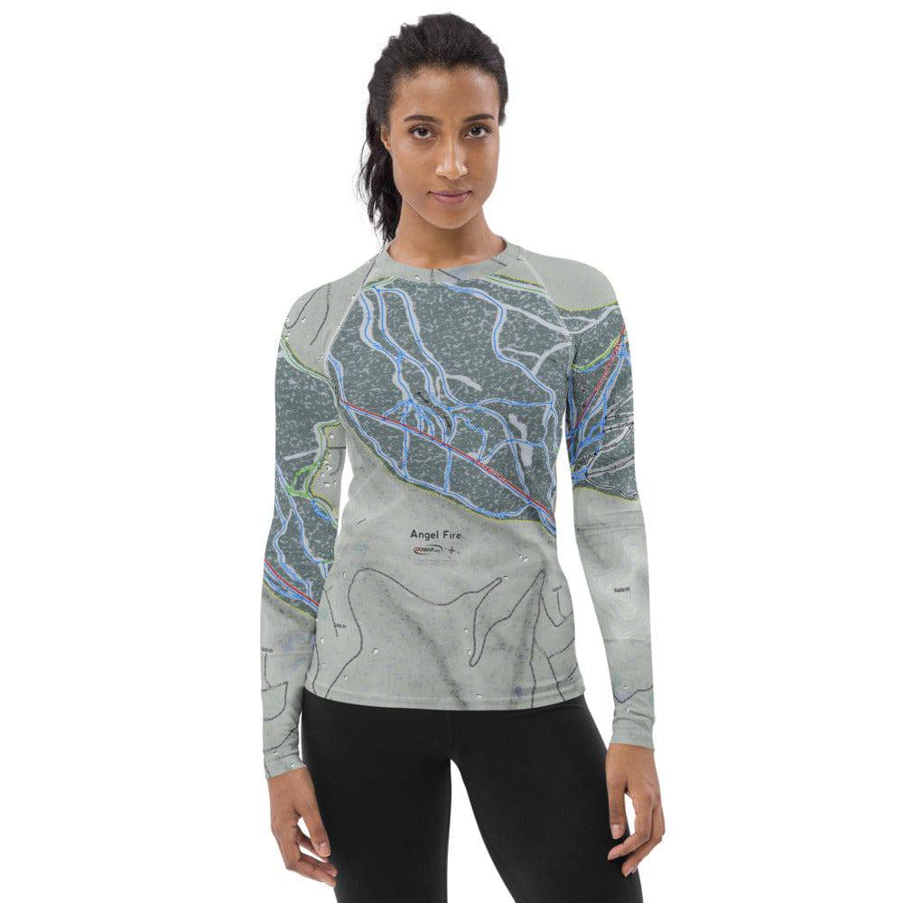Angel Fire, New Mexico Ski Trail Map Women's Base Layers