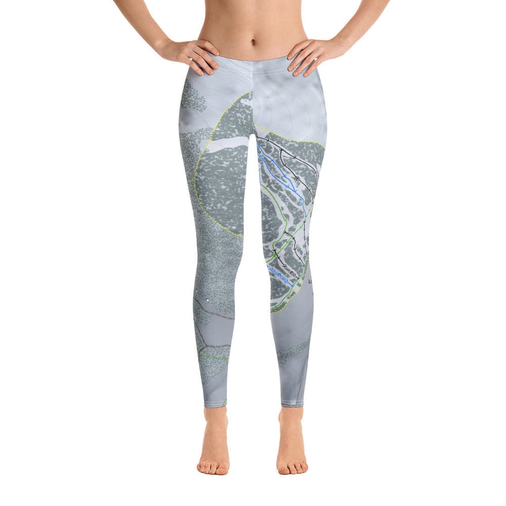 Antelope Butte, Wyoming Ski Trail Map Women's Base Layer Bottom - Powderaddicts