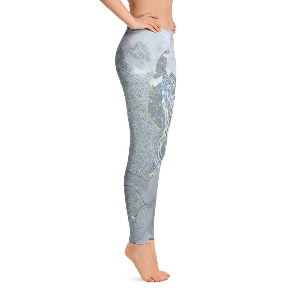 Antelope Butte, Wyoming Ski Trail Map Women's Base Layer Bottom - Powderaddicts