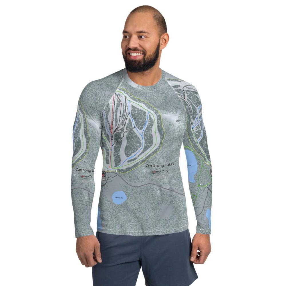 Anthony Lakes, Oregon Ski Trail Map Men's Base Layers