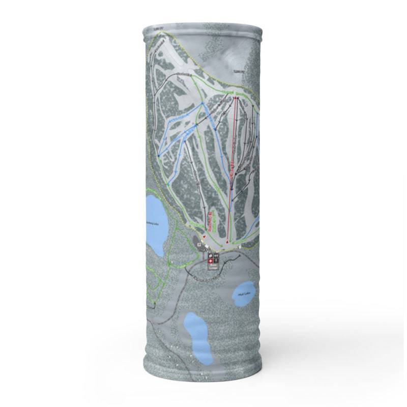 Anthony Lakes, Oregon Ski Trail Map Printed Neck Gaiter - Powderaddicts