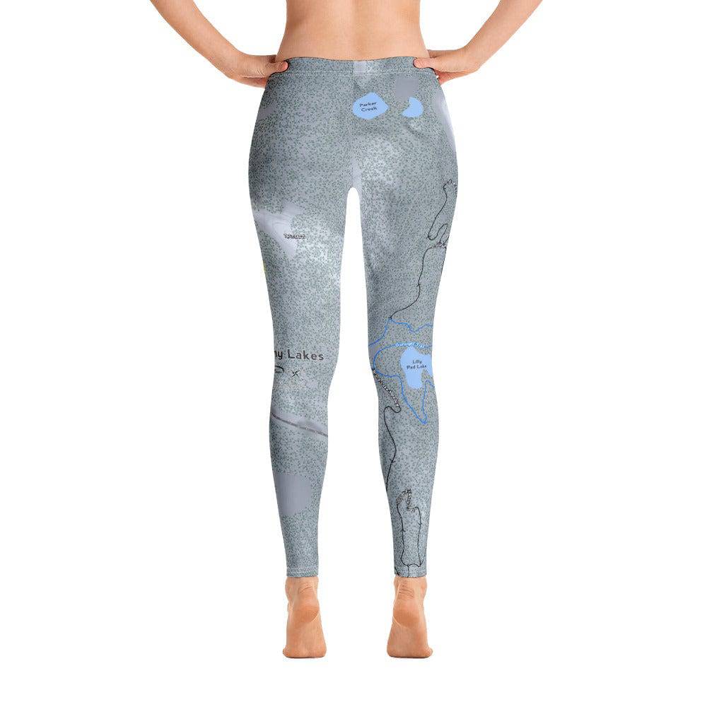 Anthony Lakes, Oregon Ski Trail Map Women's Base Layer Bottom - Powderaddicts