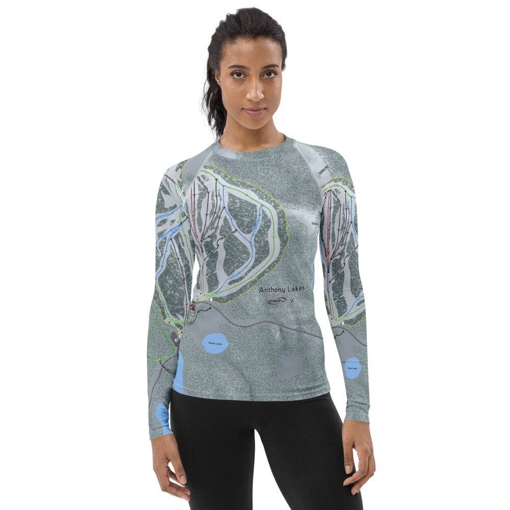 Anthony Lakes, Oregon Ski Trail Map Women's Base Layers