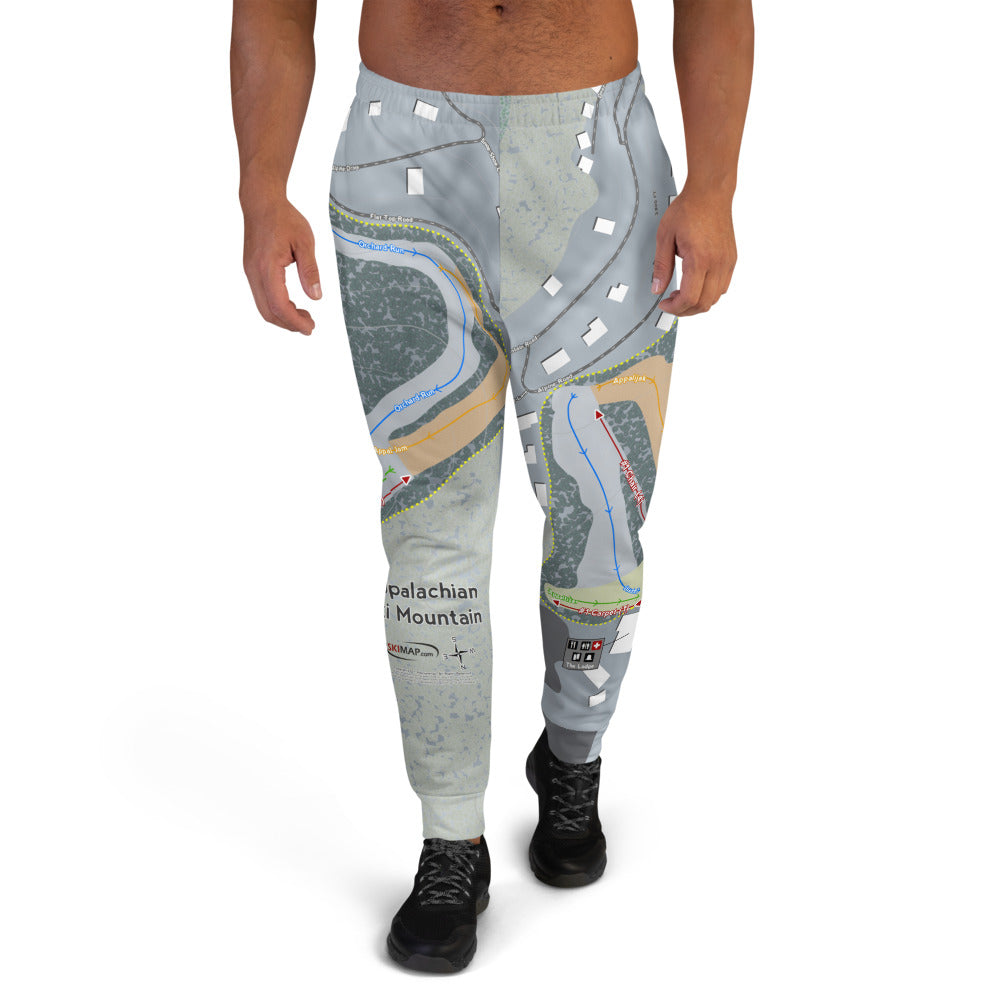 Appalachian Ski Mountain, North Carolina Ski Trail Map Men's Mid-Layer - Powderaddicts