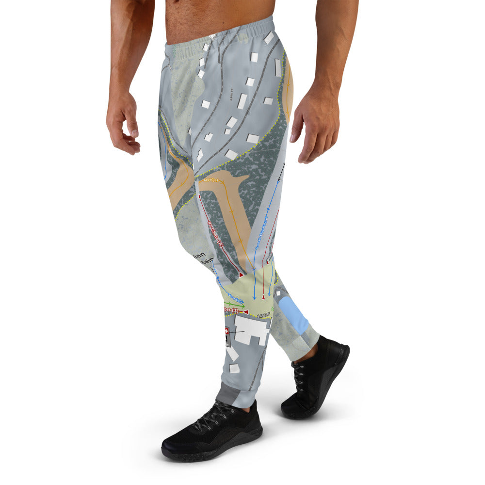 Appalachian Ski Mountain, North Carolina Ski Trail Map Men's Mid-Layer - Powderaddicts